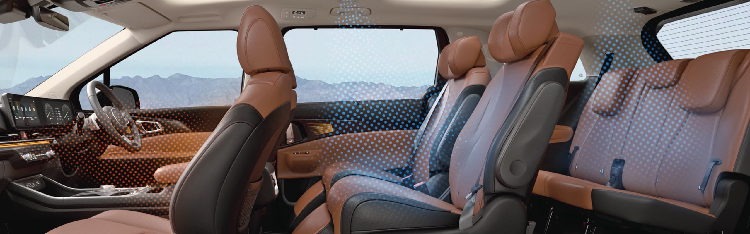 3 Zone Seating with Tri-Zone Cooling